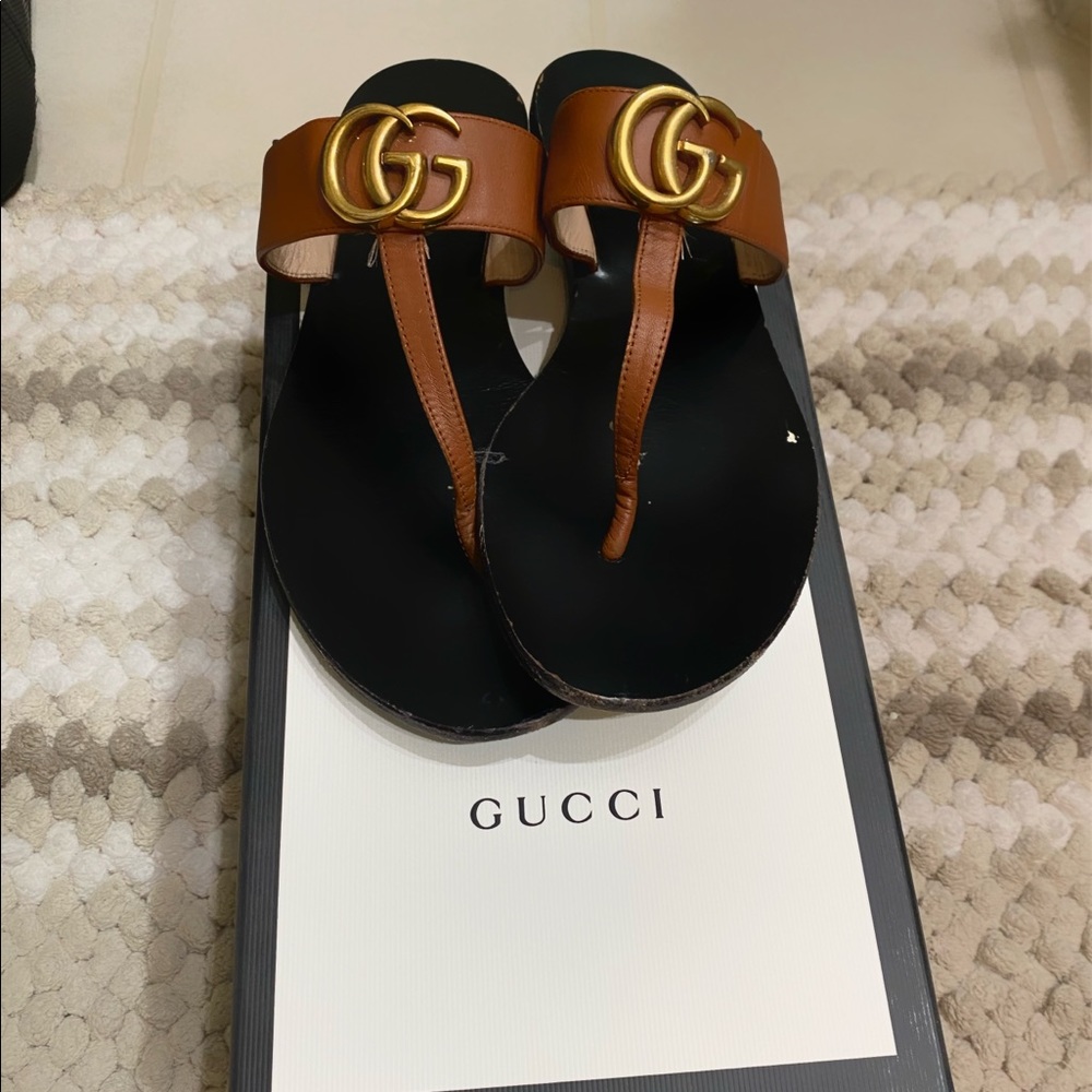 Authentic Gucci Lifford Sandals sz 38